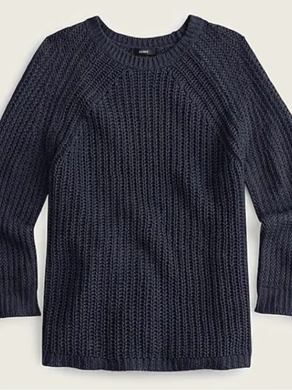 J. Crew Navy Open Knit Pullover